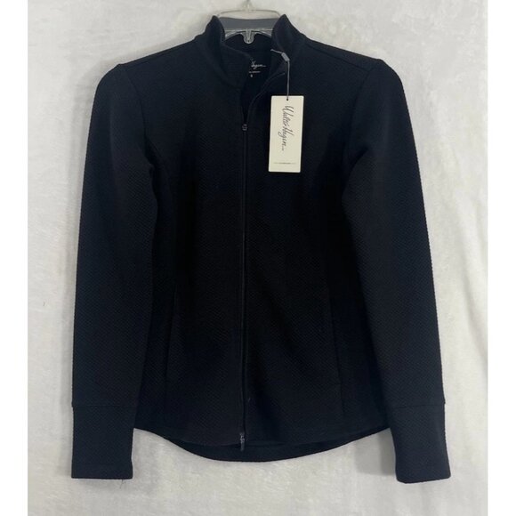 Walter Hagen Tops - Walter Hagen Women’s Golf Jacket Black Small Full Zip UPF 50+ Pockets Active